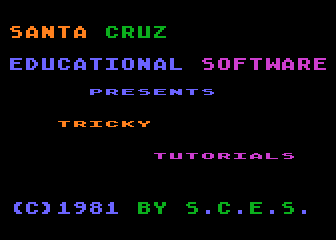 Tricky Tutorial No. 2 - Horizontal and Vertical Scrolling atari screenshot