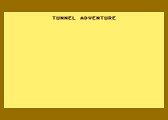 Tunnel Adventure atari screenshot