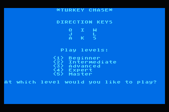Turkey Chase atari screenshot
