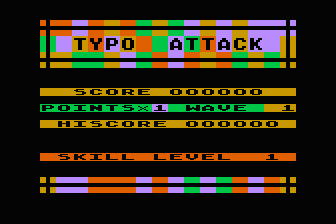 Typo Attack atari screenshot