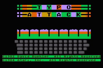 Typo Attack atari screenshot