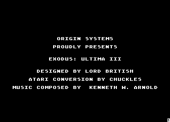 Ultima III atari screenshot
