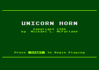 Unicorn Horn atari screenshot