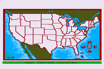 United States Adventure atari screenshot