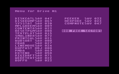 Utilities disk #15 atari screenshot