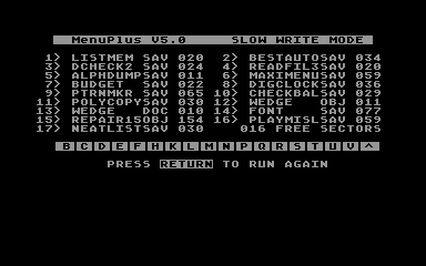 Utilities disk #8 atari screenshot