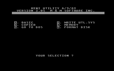 Utilities disk #2 atari screenshot
