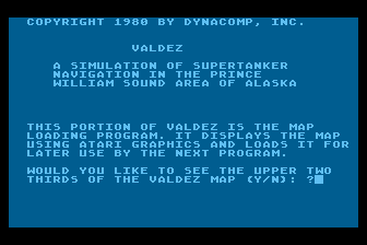 Valdez atari screenshot