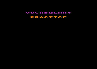 Vocabulary Practice atari screenshot