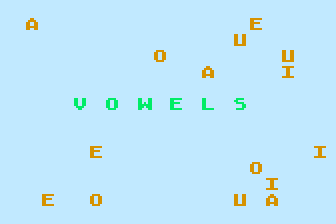 Vowels - U atari screenshot