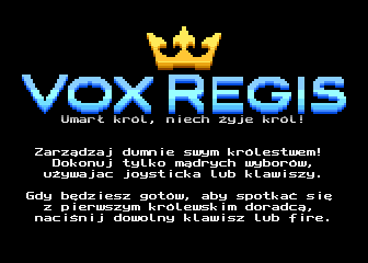 Vox Regis atari screenshot