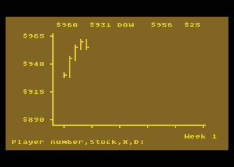 Wall Street Challenge atari screenshot