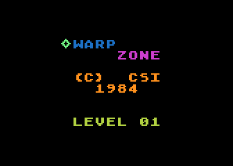 Warp Zone atari screenshot
