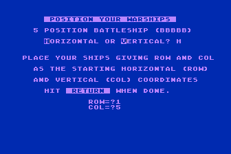 Warships atari screenshot