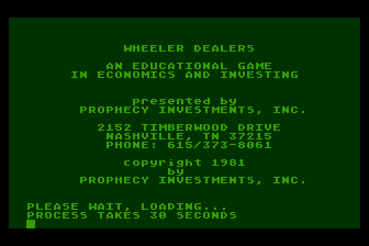 Wheeler Dealers atari screenshot
