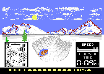 Winter Challenge atari screenshot