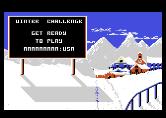 Winter Challenge atari screenshot