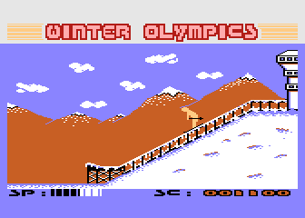Winter Olympics atari screenshot
