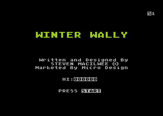 Winter Wally atari screenshot
