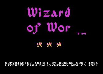 Wizard of Wor atari screenshot