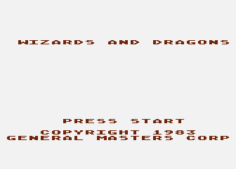 Wizards and Dragons atari screenshot