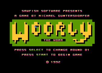 Woorly the Worm atari screenshot