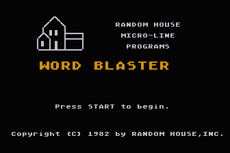Word Blaster atari screenshot