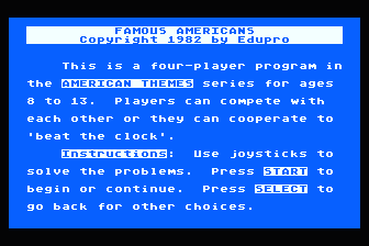 Word-Draw - American Themes - Famous Americans atari screenshot