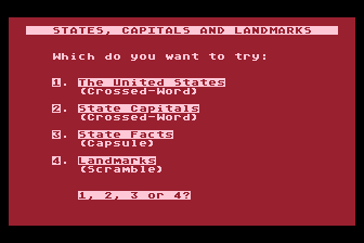 Word-Draw - American Themes - States, Capitals and Landmarks atari screenshot