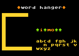 Word Hanger atari screenshot