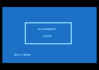 Working with the Alphabet - Alphabet Soup atari screenshot