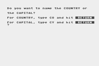 World Capitals II atari screenshot