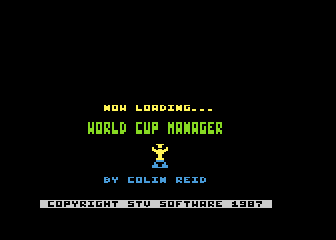 World Cup Manager atari screenshot