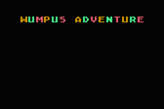 Wumpus Adventure atari screenshot