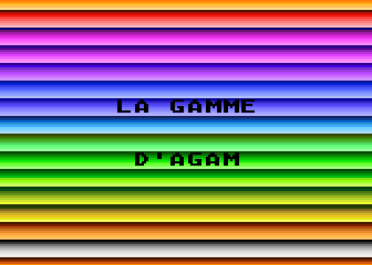 Gamme d'Agam (La) atari screenshot