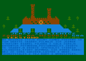 Zamek na Wzgórzu atari screenshot