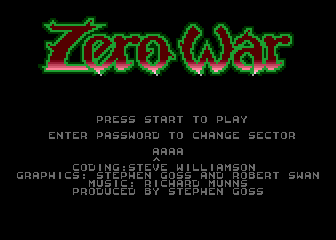 Zero War atari screenshot