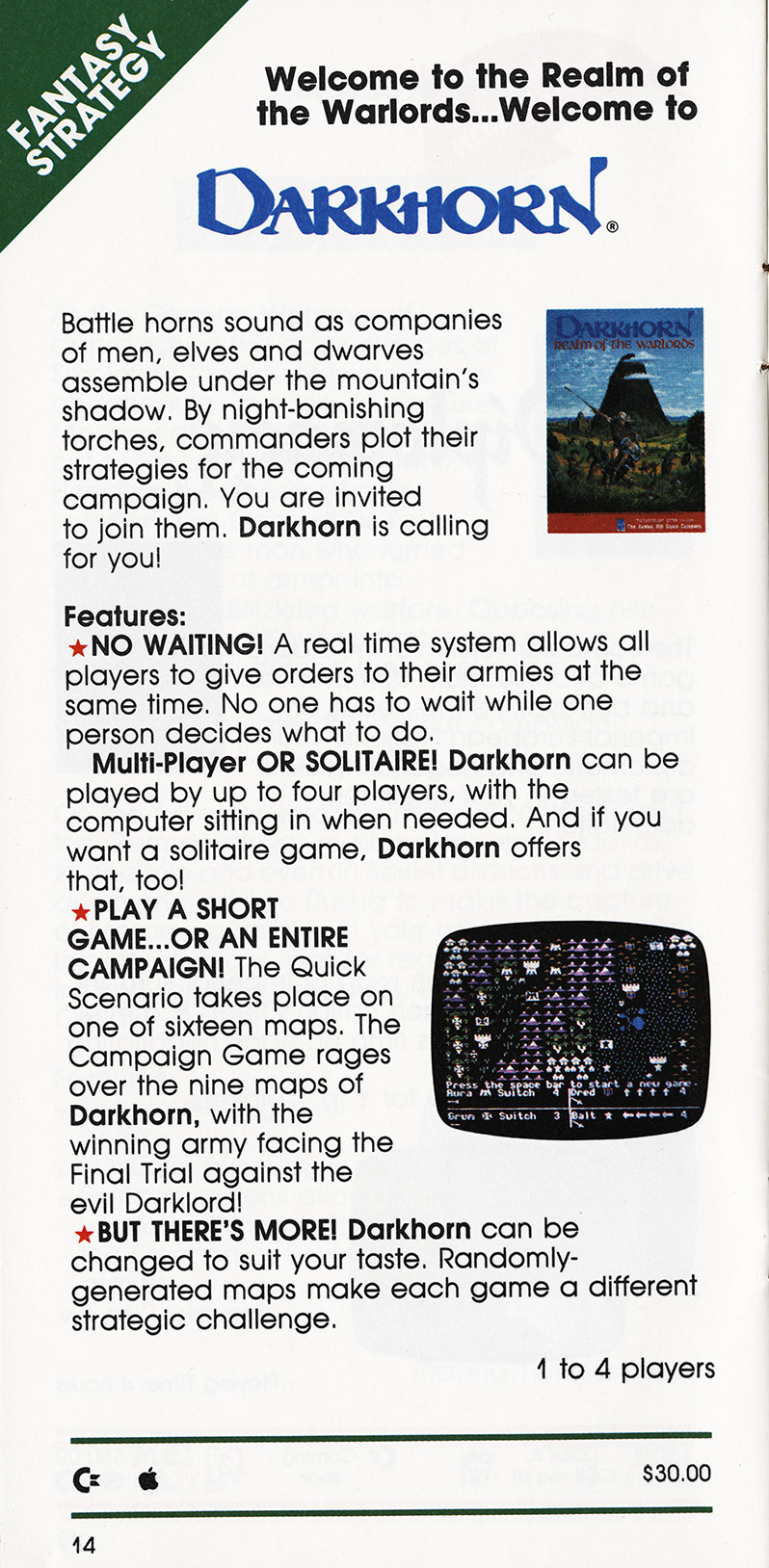 Atari 400 800 XL XE catalog - Avalon Hill - 1988 - English