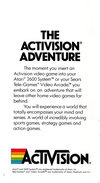 Atari 2600 VCS  catalog - Activision - 1983
(2/20)