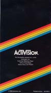 Atari 2600 VCS  catalog - Activision - 1982
(12/12)