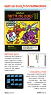 Battling Bugs / Concentraction Atari catalog