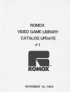 Atari Romox Catalog Update #1 catalog