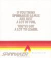 Atari Spinnaker Software 11/82/2M catalog
