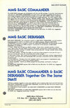 BASIC Commander / MMG BASIC Debugger Atari catalog