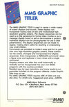 Graphic Titler Atari catalog