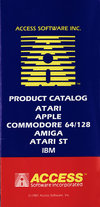 Atari 400 800 XL XE  catalog - Access Software - 1987
(1/12)