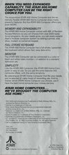 Atari 400 800 XL XE  catalog - Atari - 1982
(5/5)