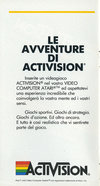 Atari 2600 VCS  catalog - Activision - 1982
(2/12)