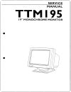 Atari TTM195 Monitor Service Manual Technical Documents