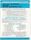 Atari Basic and OSS Basic A+ Quick Reference Card Technical Documents